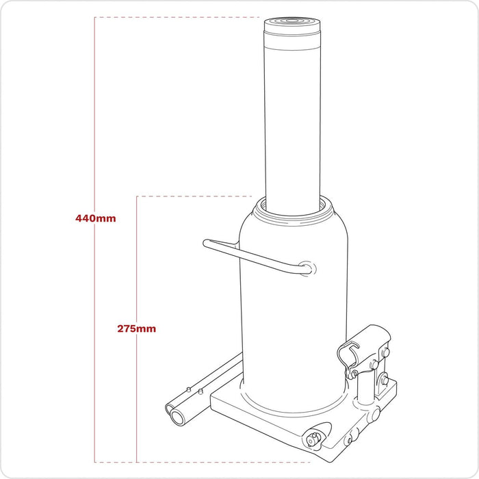 Viking Bottle Jack 30 Tonne PBJ30S Viking - Town Tools 