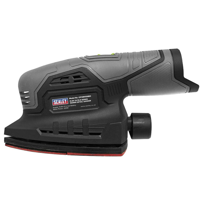 Sealey SV10.8 Series 150mm Cordless Detail Sander Kit 10.8V 2Ah CP108VDS Sealey - Town Tools 