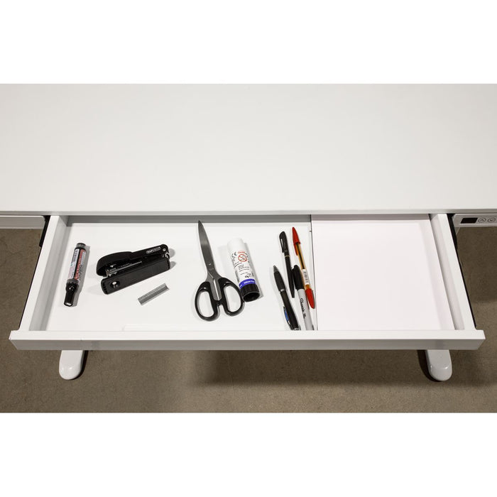 Dellonda Single Motor Ultra-Quiet Electric Desk with Control Panel USB Port