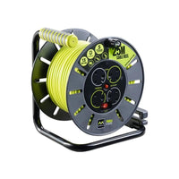 Masterplug PRO-XT Open Cable Reel 240V 13A 4-Socket 50m