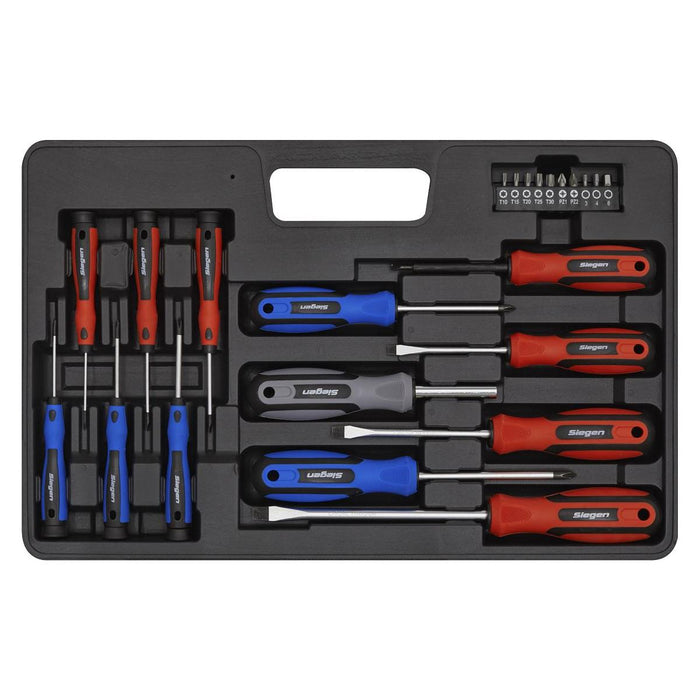 Sealey Soft Grip Screwdriver & Bit Set 23pc S0598