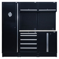 Draper BUNKER Modular Storage Combo with Stainless Steel Worktop (11 Piece)