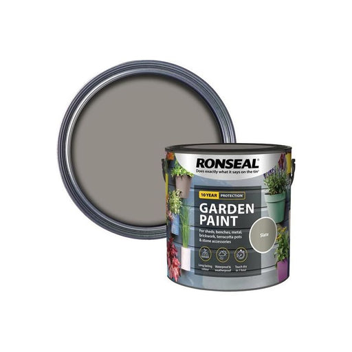 Ronseal Garden Paint Slate 2.5 litre Ronseal - Town Tools