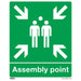 Sealey Safe Conditions Safety Sign Assembly Point Rigid Plastic Pack of 10 Sealey - Town Tools 