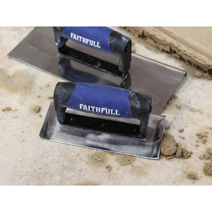 Faithfull Prestige Edging Trowel 6 x 3in Faithfull - Town Tools