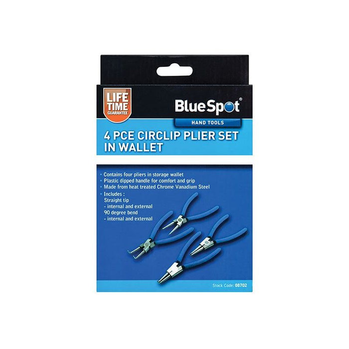 Bluespot Tools Circlip Pliers Set, 4 Piece BlueSpot Tools - Town Tools