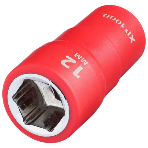Draper XP1000 VDE Socket, 1/4" Sq. Dr., 12mm Draper - Town Tools