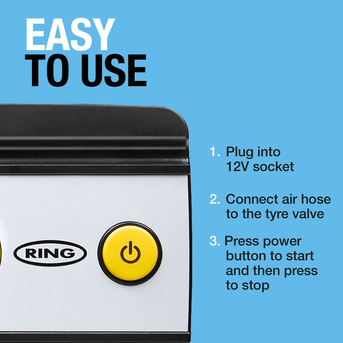 Ring RAC612 TYREINFLATE 20 Digital Tyre Inflator