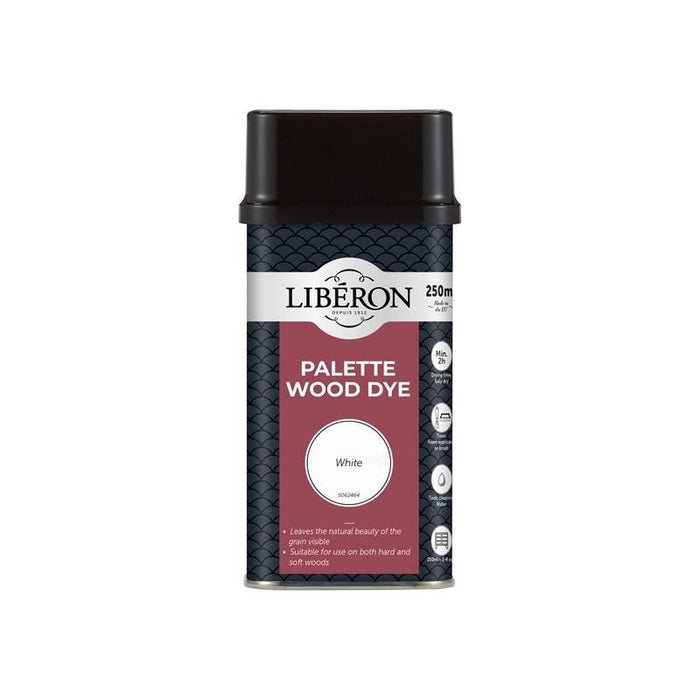 Liberon Palette Wood Dye White 250ml Liberon - Town Tools