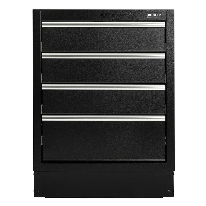 BUNKER Modular Floor Cabinet, 4 Drawer, 680mm - MS400-4BU