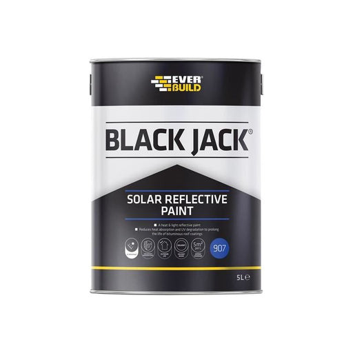 Everbuild Sika Black Jack® 907 Solar Reflective Paint 5 litre Everbuild Sika - Town Tools