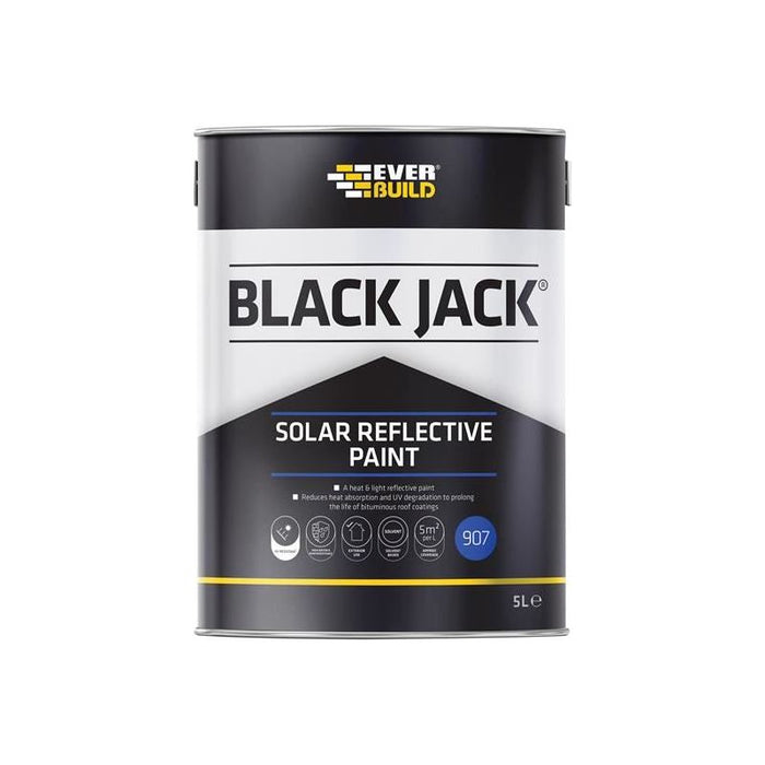 Everbuild Sika Black Jack® 907 Solar Reflective Paint 5 litre Everbuild Sika - Town Tools