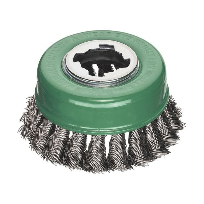 Lessmann X-Lock Stainless Steel Knot Cup Brush 85mm Non Spark Lessmann - Town Tools