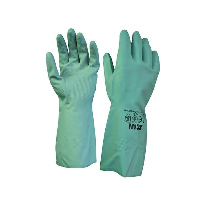 Scan Nitrile Gauntlets with Flock Lining Large (Size 9) Scan - Town Tools