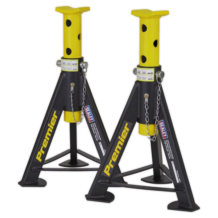 Sealey AXLe Stands (Pair) 6 Tonne Capacity per Stand Yellow AS6Y