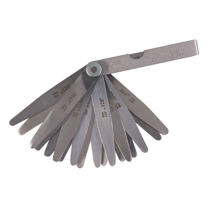 Silverline Feeler Gauge 26 Leaves (0.051 - 0.635mm) Silverline - Town Tools 