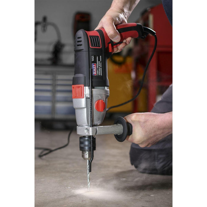 Sealey Hammer Drill13mm 2 Mechanical/Variable Speed 1050W/230V SD1000