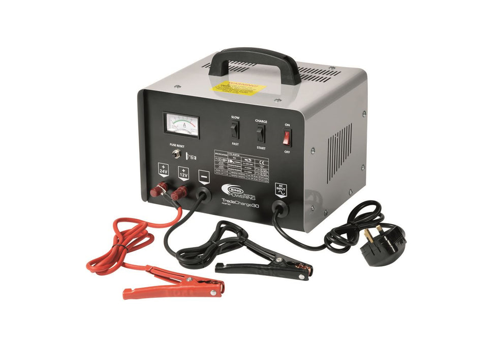 Ring 30 Amp 12V/24V Bench Charger/Starter - RCBT30