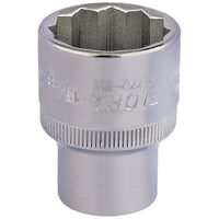 Draper Elora Bi-Hexagon Socket, 1/2" Sq. Dr., 15/16" 24450