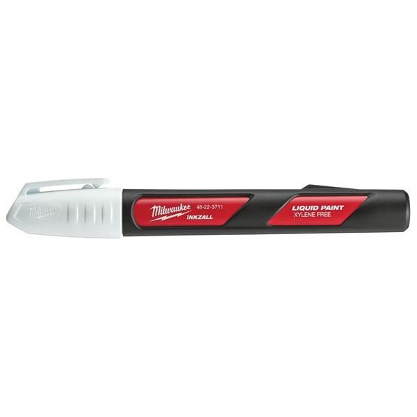 Milwaukee INKZALL liquid paint marker white Milwaukee - Town Tools 