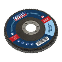 Sealey Flap Disc Zirconium115mm22mm Bore 80Grit FD11580