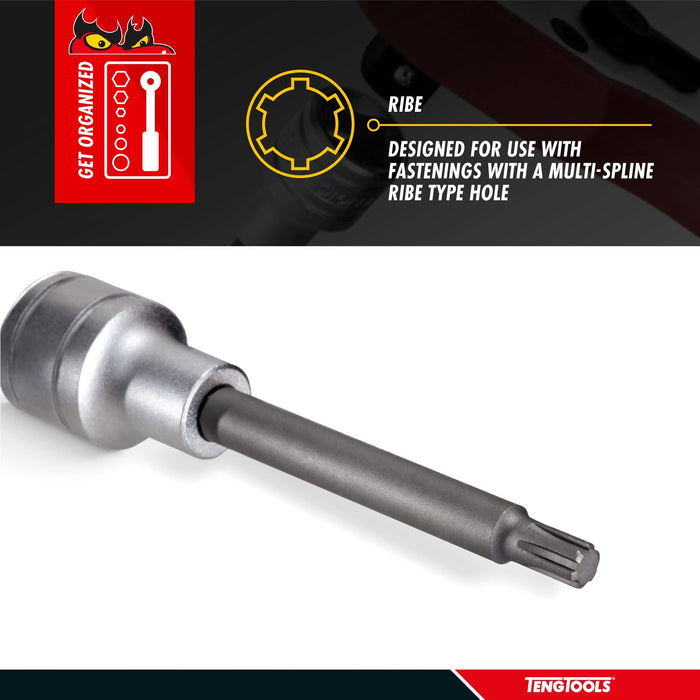 Teng Tools 1/2" Long Ribe?? Bit Socket 06 Teng Tools - Town Tools 