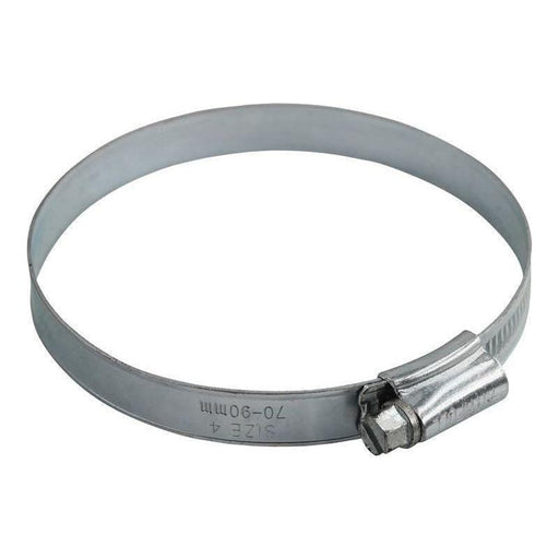 Faithfull 4 Hose Clip - Zinc MSZP 70 - 90mm Faithfull - Town Tools