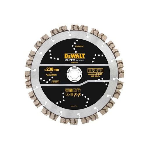 Dewalt Power Tools ELITE SERIES™ All Purpose Diamond Segmented Wheel 230 x 22.2mm DeWALT Power Tools - Town Tools
