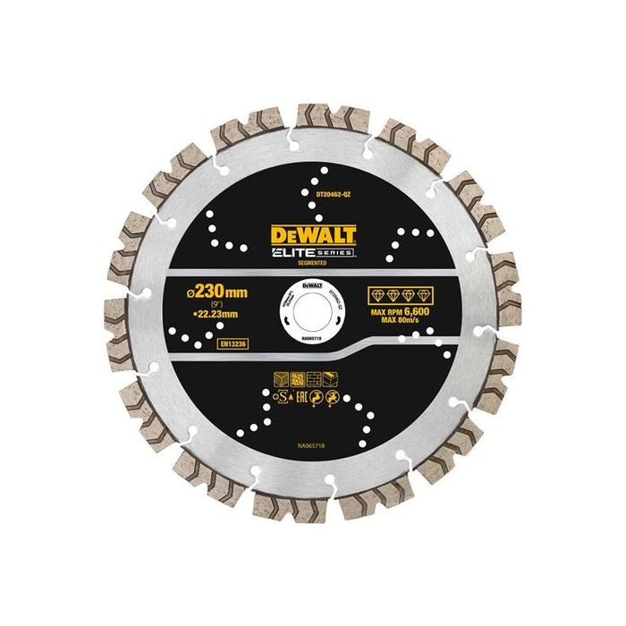Dewalt Power Tools ELITE SERIES™ All Purpose Diamond Segmented Wheel 230 x 22.2mm DeWALT Power Tools - Town Tools