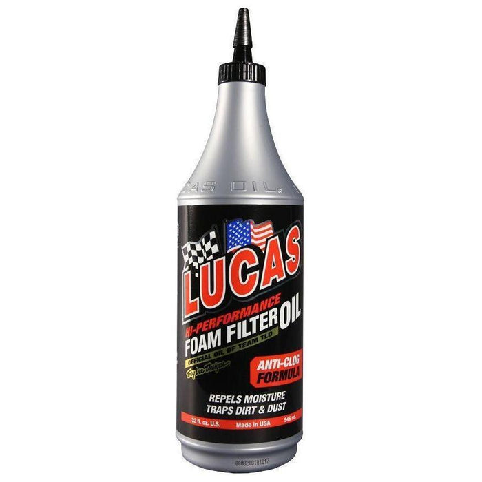Lucas High Performance Foam Air Filter Oil 946ml Anti-Clog Made in USA Lucas Oil - Town Tools
