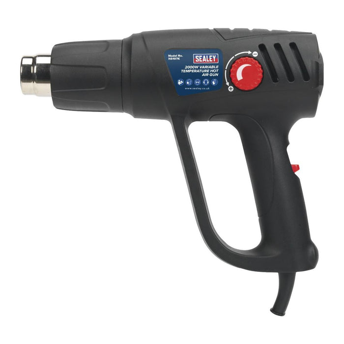 Sealey Variable Temperature Hot Air Gun Kit 2000W 50-450C/90-600C HS107K Sealey - Town Tools 