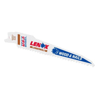 Lenox LumberWolf Reciprocating Saw Blade 152 x 19 x 1.3mm 6 TPI (Pack 5)