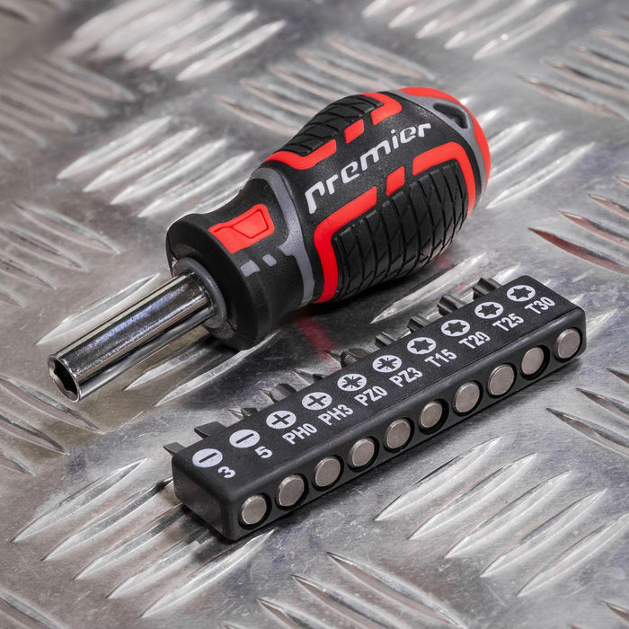 Sealey Premier Premier GripMAX Stubby Screwdriver Set 17pc AK4371 Sealey Premier - Town Tools 