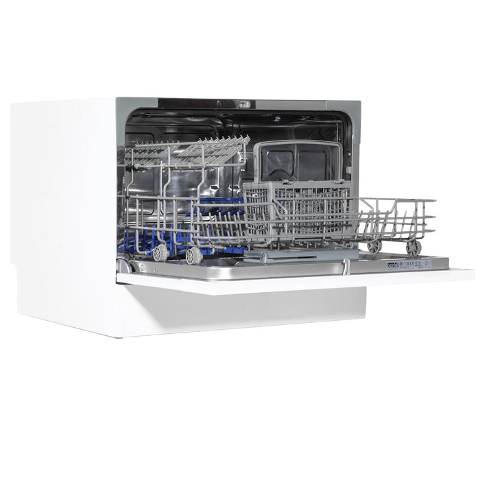 Baridi Tabletop Dishwasher 6 Place Settings 6.5L Capacity - White DH83