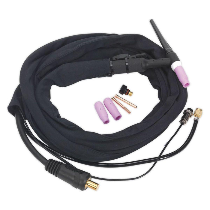 Sealey Inverter TIG Welding Torch 25mmï with Push-Button TIG12S Sealey - Town Tools 
