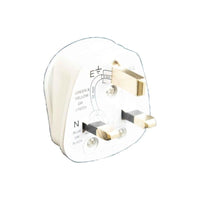 Dencon 3 Pin Fused Plug 13A White