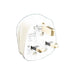 Dencon 3 Pin Fused Plug 13A White Dencon - Town Tools