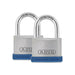 Abus Mechanical 40mm Silver Rock™ 5 Padlock Twin Pack ABUS Mechanical - Town Tools