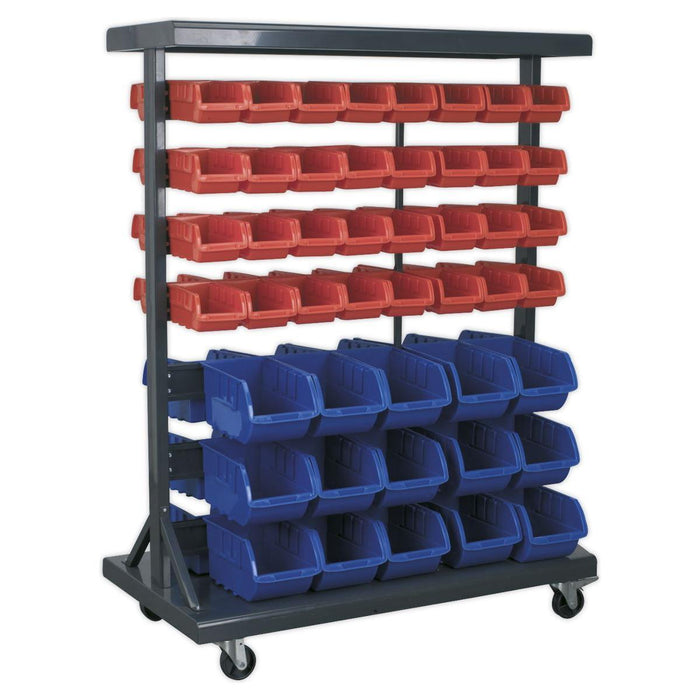 Sealey Mobile Bin Storage System with 94 Bins TPS94