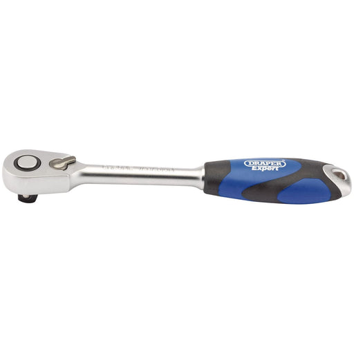 Draper 60 Tooth Micro Head Reversible Soft Grip Ratchet, 1/2" Sq. Dr. 26516 Draper - Town Tools 