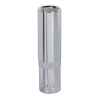 Sealey WallDrive Socket 12mm Deep 3/8"Sq Drive Fully Polished SP3812D
