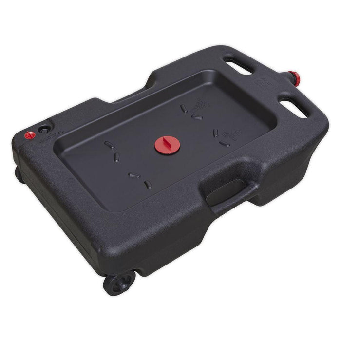 Sealey Oil/Fluid Drain & Recycling Container 54L Wheeled DRP09 Sealey - Town Tools 