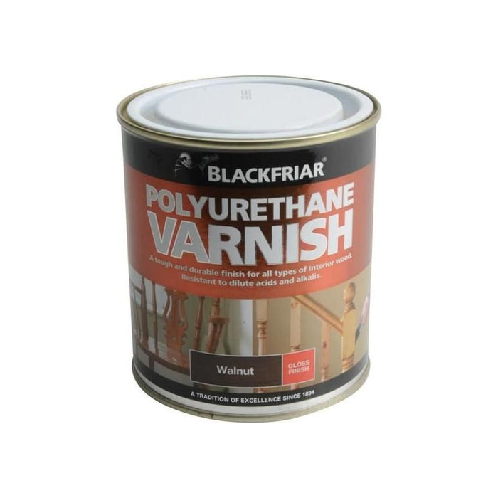 Blackfriar Polyurethane Varnish P70 Walnut Gloss 500ml Blackfriar - Town Tools