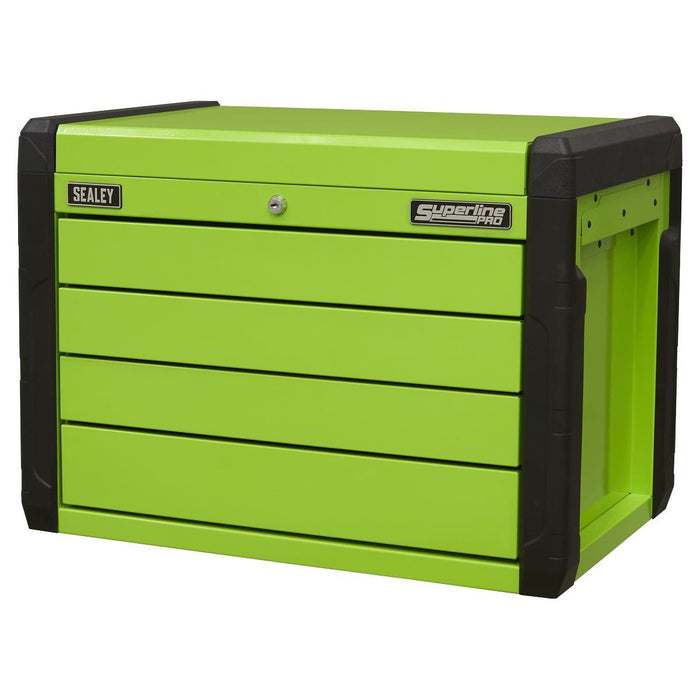 Superline Pro Superline PRO Push-to-Open Topchest 4 Drawer - Green APPD4G Superline Pro - Town Tools 