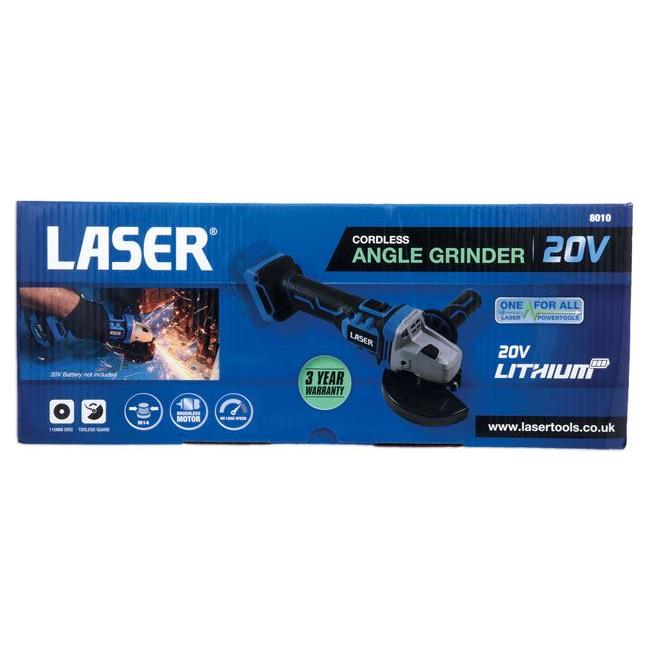 Laser Cordless Angle Grinder 20V w/o Battery 8010