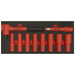 Premier Insulated Socket Set with Tool Tray 1/2"Sq Drive 10pc - VDE Approved Sealey Premier - Town Tools 