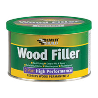 Everbuild Sika 2-Part High-Performance Wood Filler Medium Stainable 500g