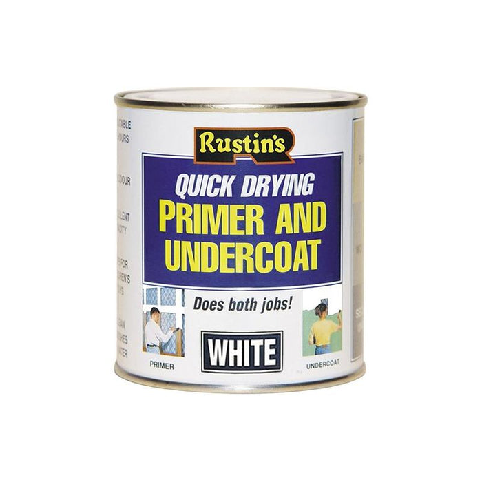 Rustins Quick Dry Primer & Undercoat White 2.5 litre Rustins - Town Tools