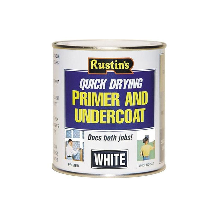 Rustins Quick Dry Primer & Undercoat White 2.5 litre Rustins - Town Tools