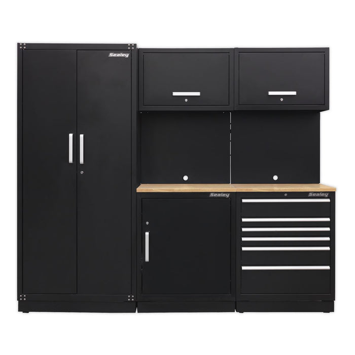 Sealey Premier Premier Storage System with Oak Worktop 2.5m APMSCOMBO1W Sealey Premier - Town Tools 